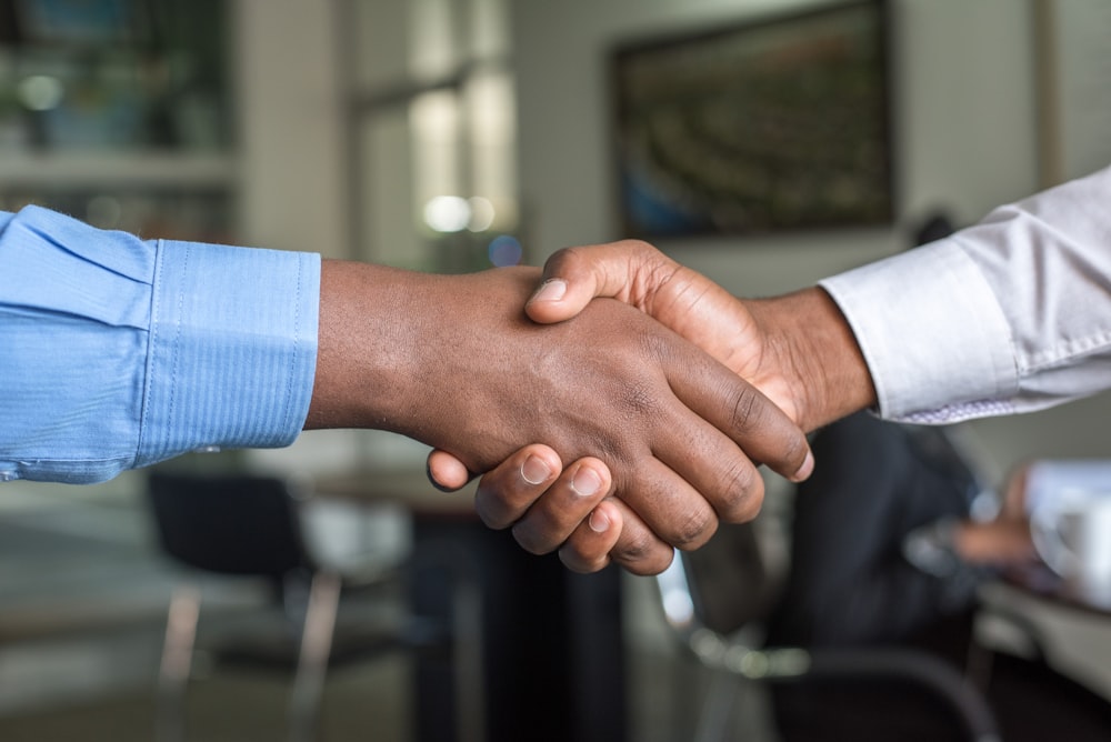 Stretta di mano tra professionisti